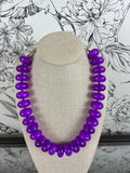 Bentley Resin Necklace | Purple