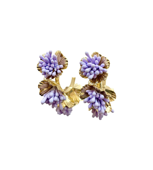 Purple and gold game day jewelry LSU