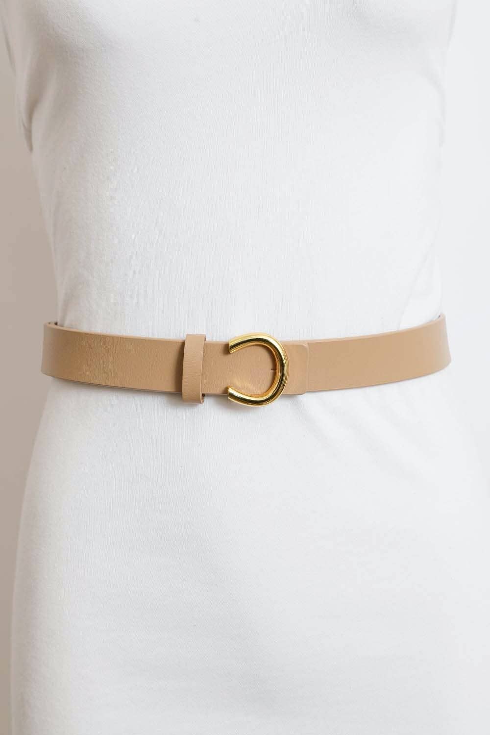 Minimalist Gold Horseshoe Belt - Best & Co. Boutique