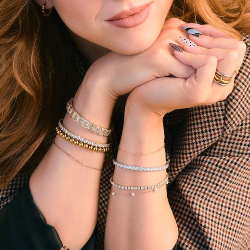 Wren Baguette Elastic Bracelet