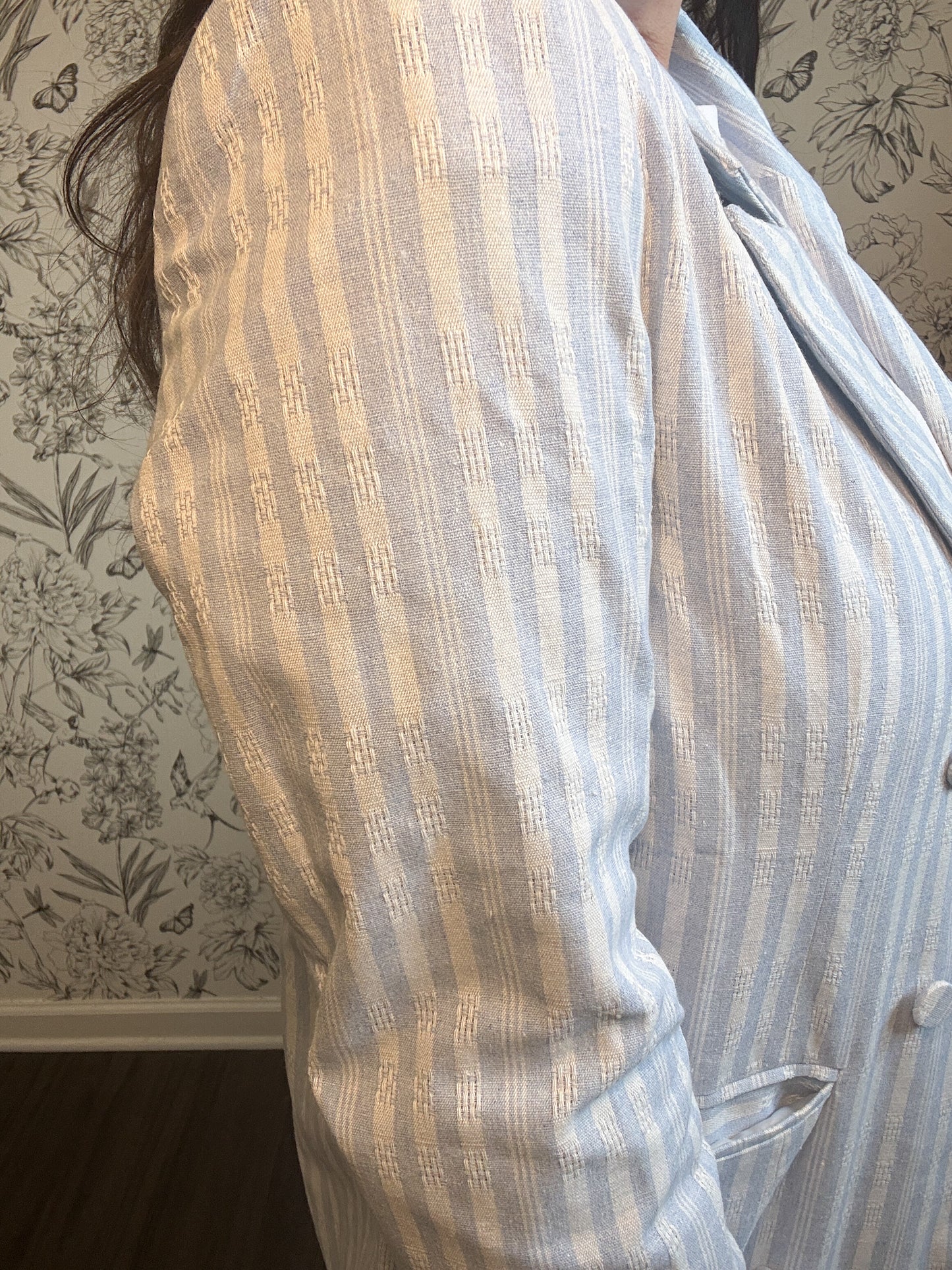 Azure Skies Striped Blazer - Best & Co. Boutique
