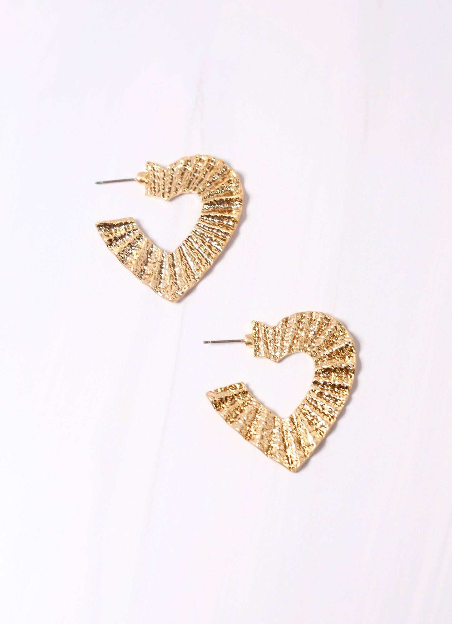 Love Heart Hoops - Best & Co. Boutique