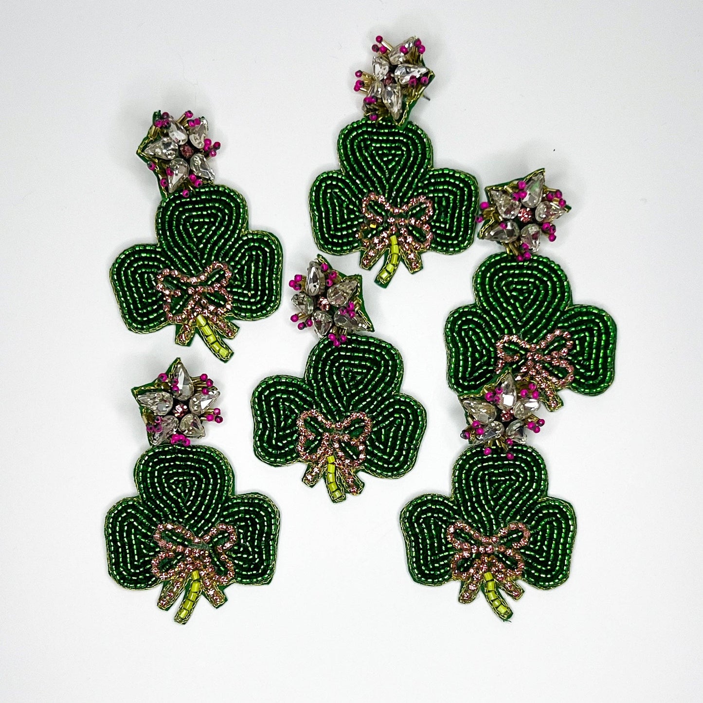 St. Pattys Shamrock Earrings - Best & Co. Boutique