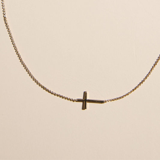 Eternal Grace Gold Cross Necklace