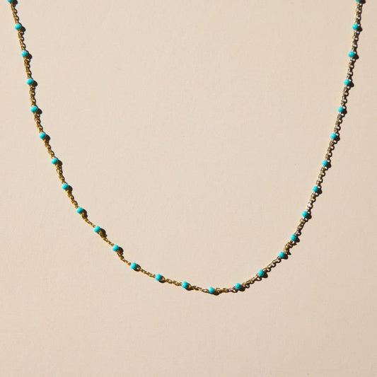 Dainty Turquoise Beaded Chain