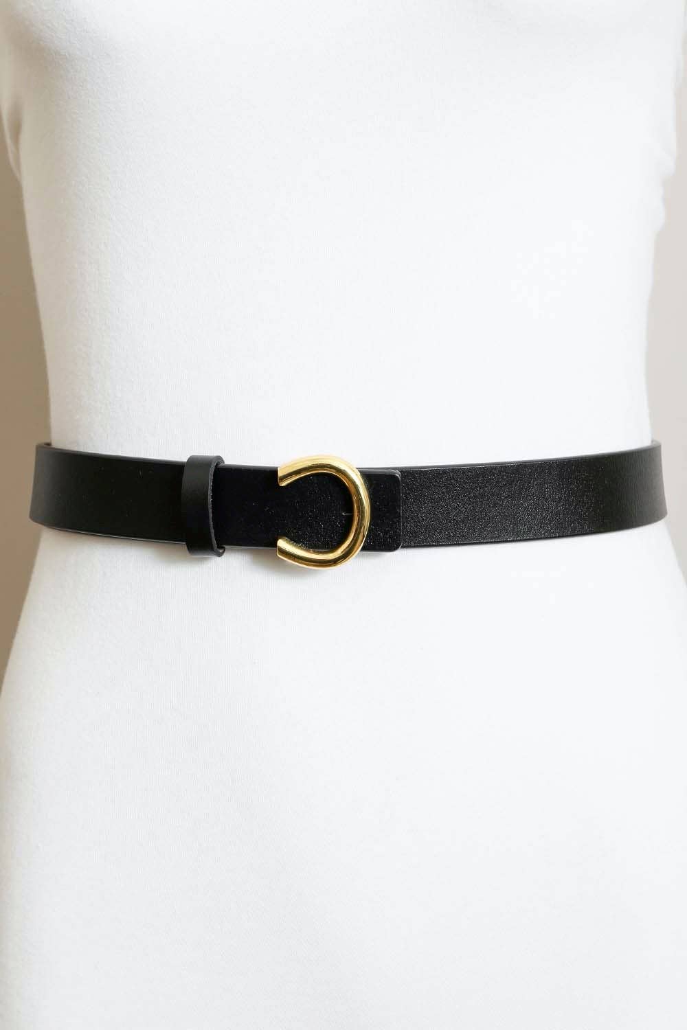 Minimalist Gold Horseshoe Belt - Best & Co. Boutique