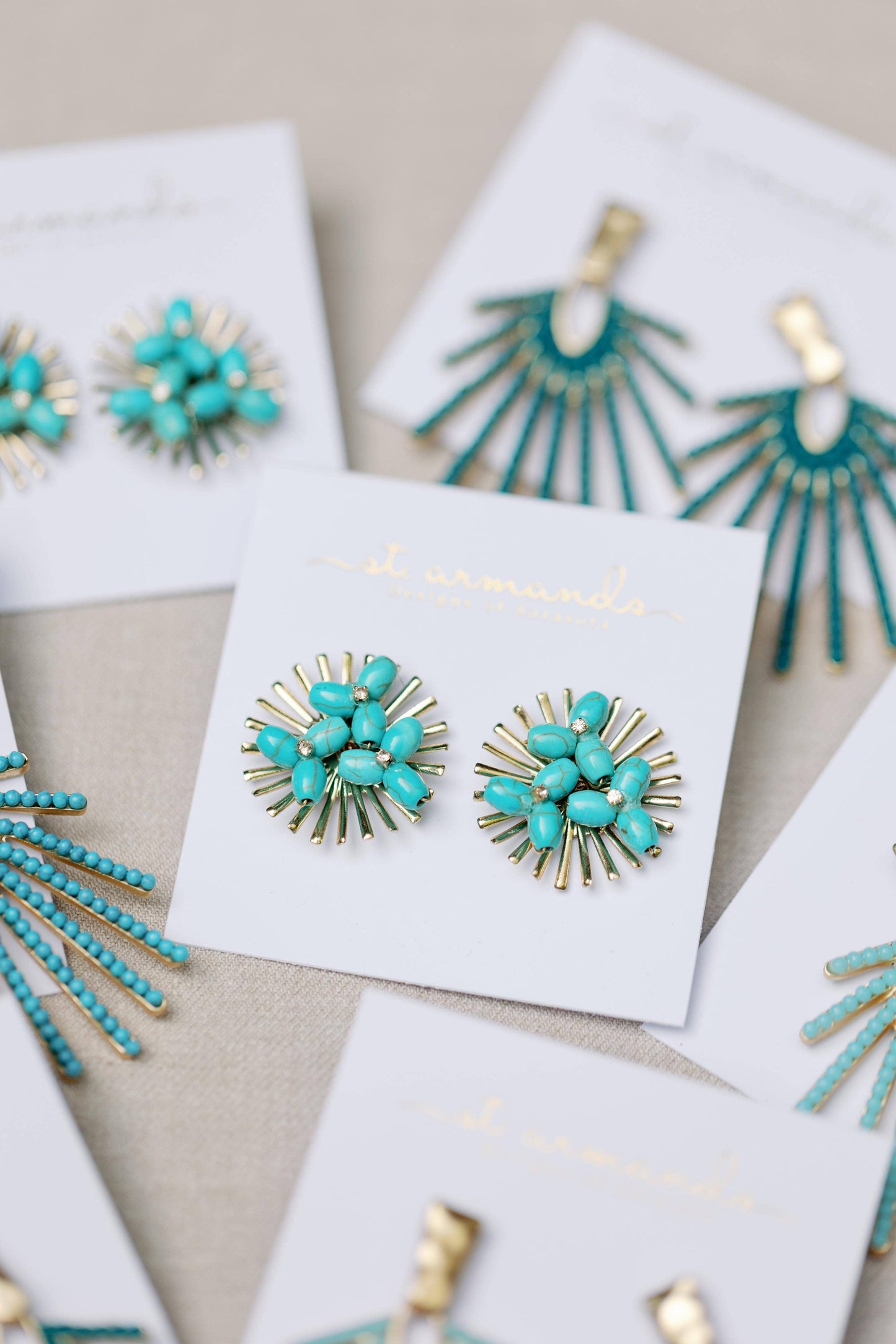 Ines Turquoise Earrings - Best & Co. Boutique
