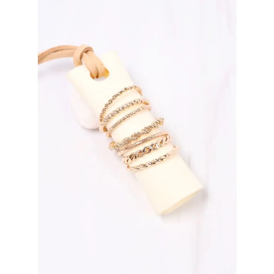 The Wolfe 7-Ring Stack - Best & Co. Boutique