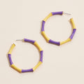 purple and gold game day jewelry