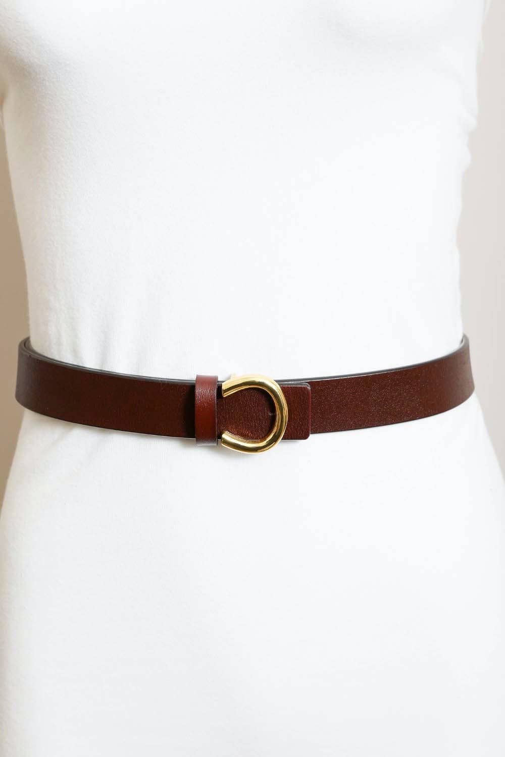 Minimalist Gold Horseshoe Belt - Best & Co. Boutique