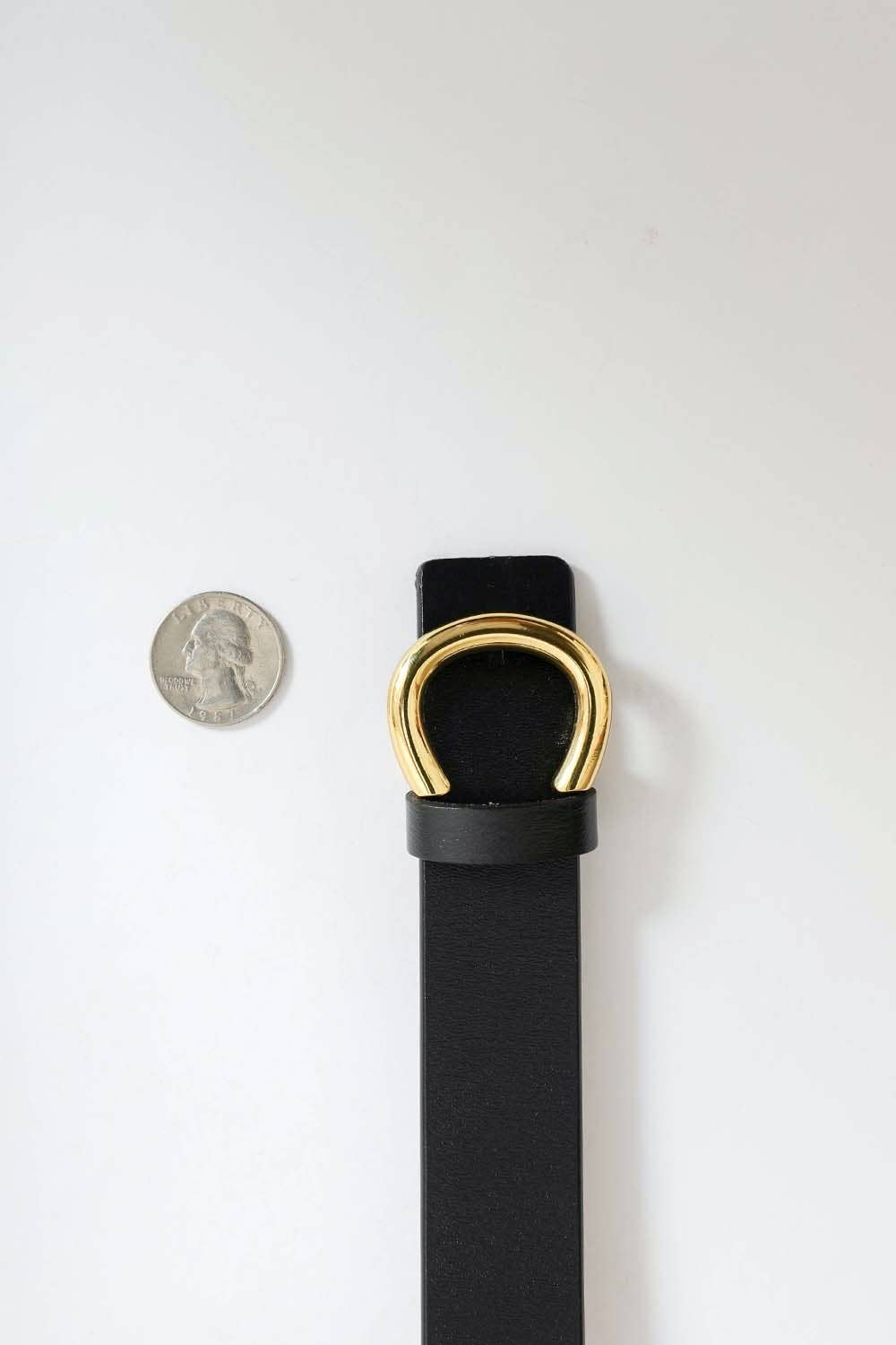 Minimalist Gold Horseshoe Belt - Best & Co. Boutique