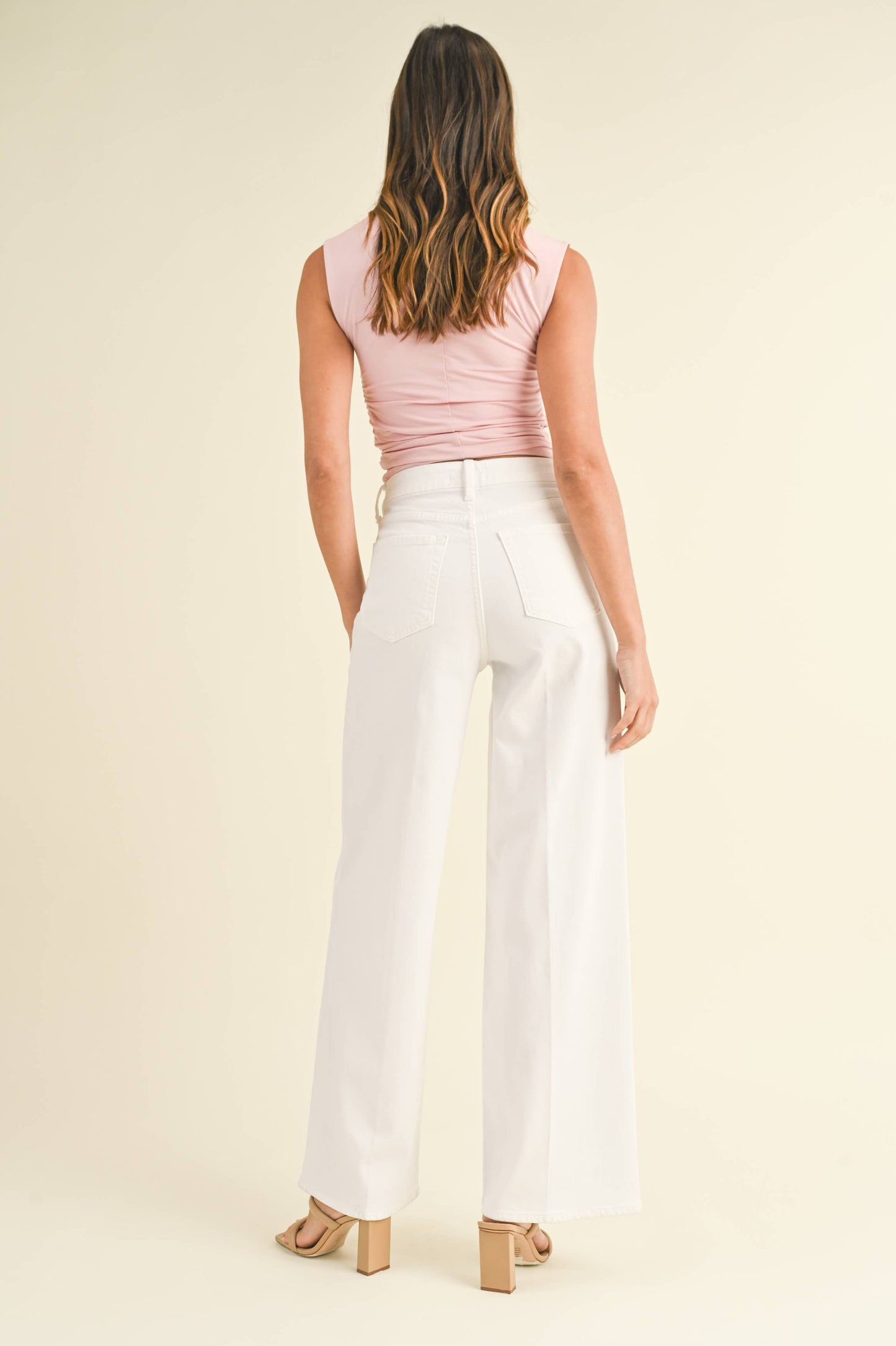 The Holly Wide Leg Palazzo Jean - Best & Co. Boutique