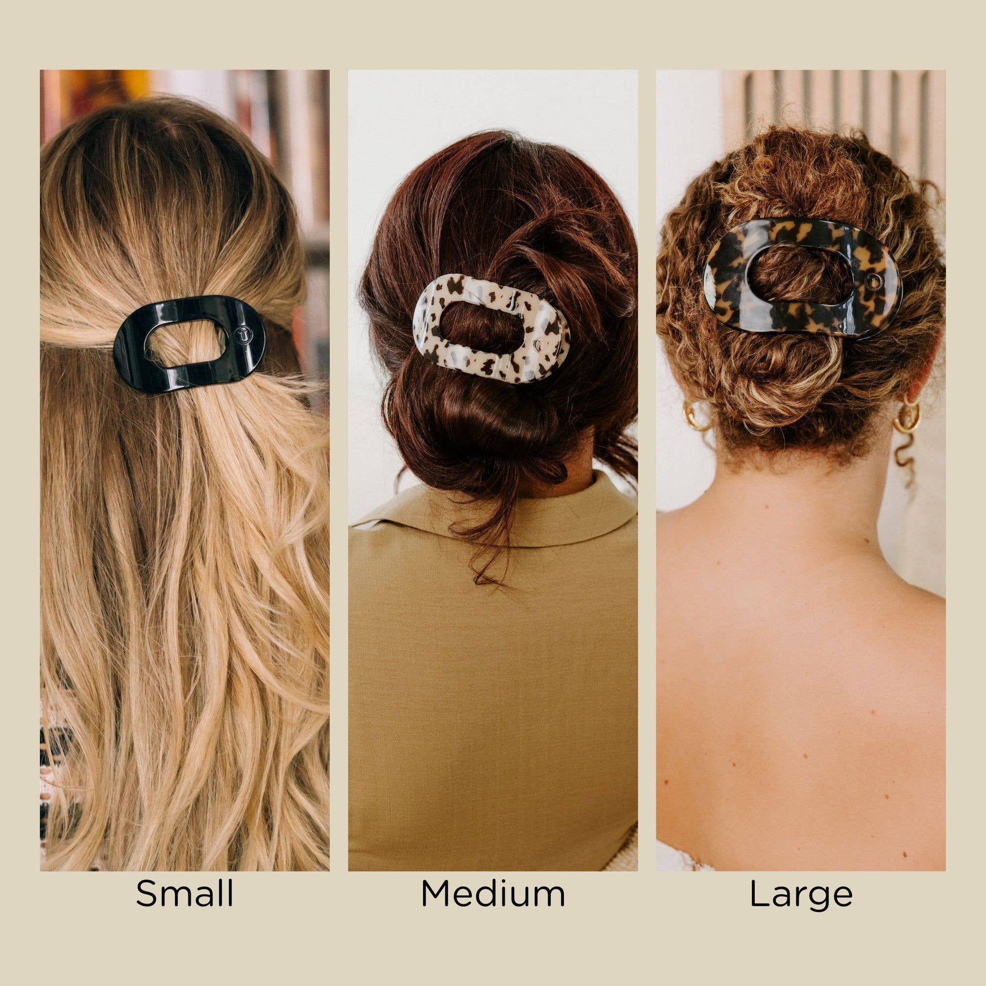 Teleties | Small Flat Round Hair Clip - Best & Co. Boutique