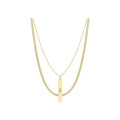 layered game day necklace LSU