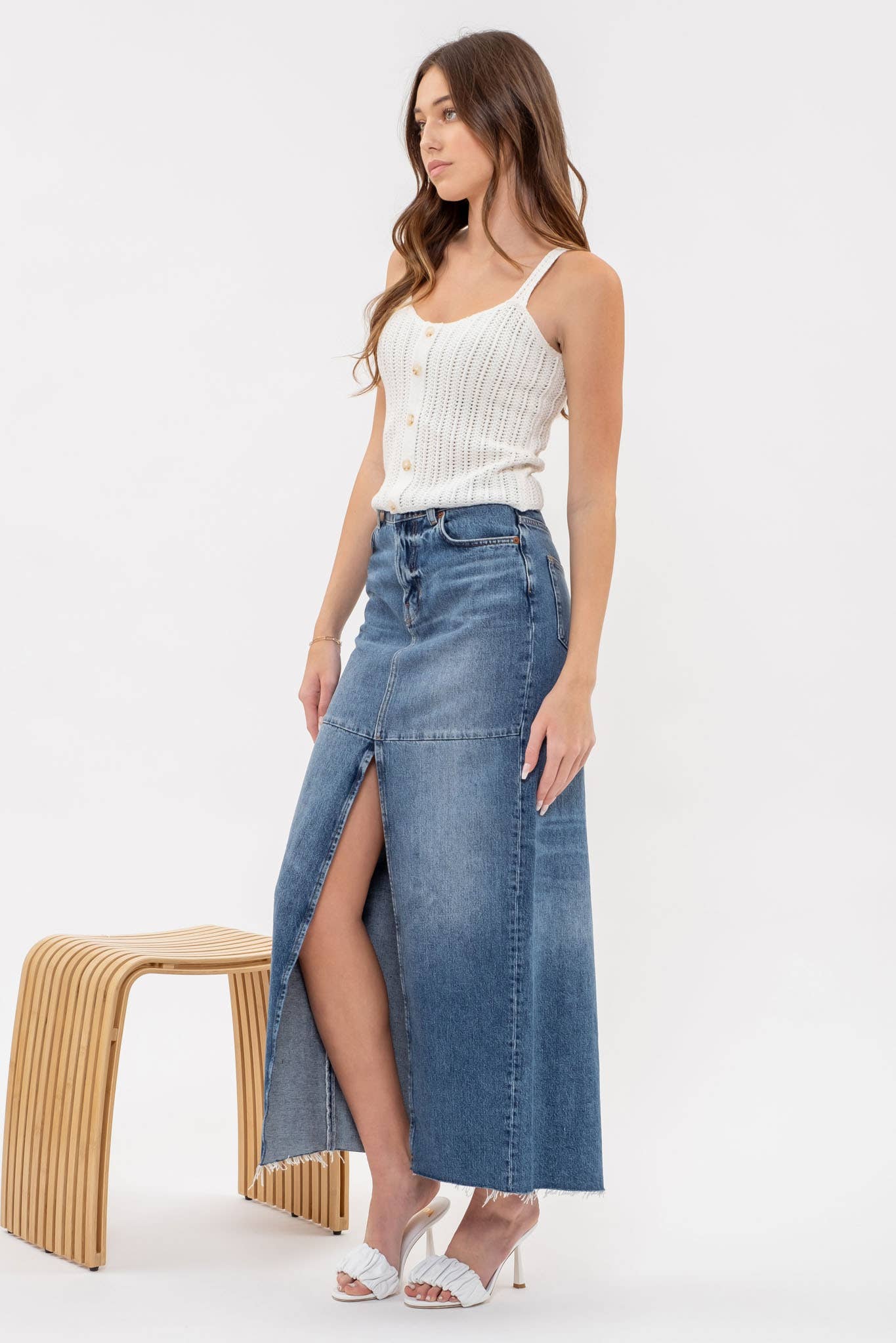 Ivory crochet camisole - Best & Co. Boutique