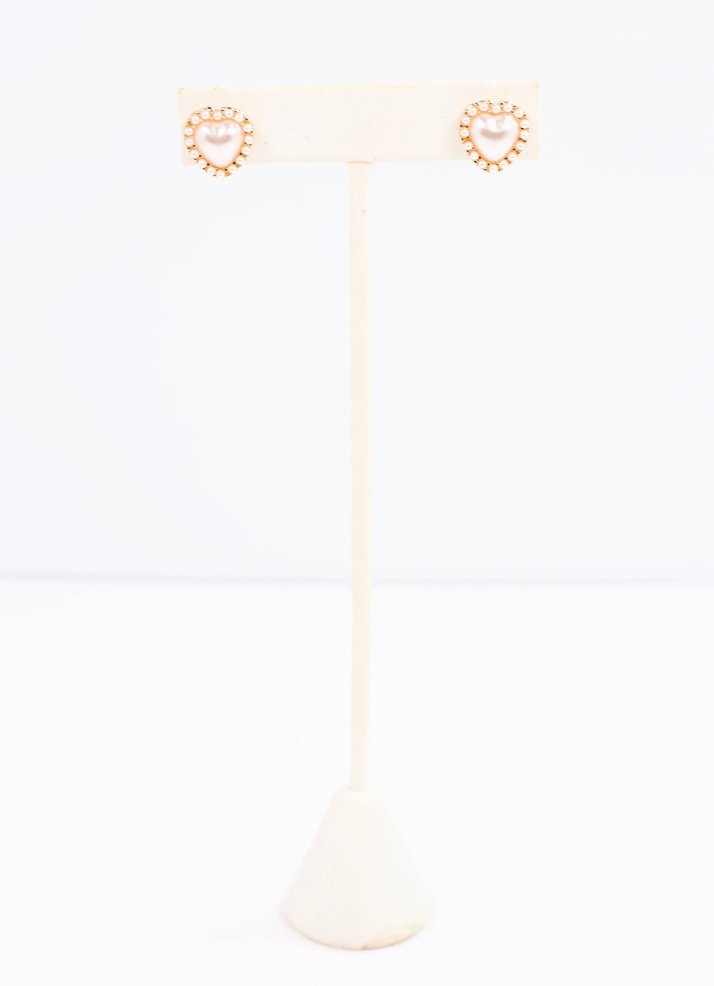Marianne Pearl Heart Stud - Best & Co. Boutique