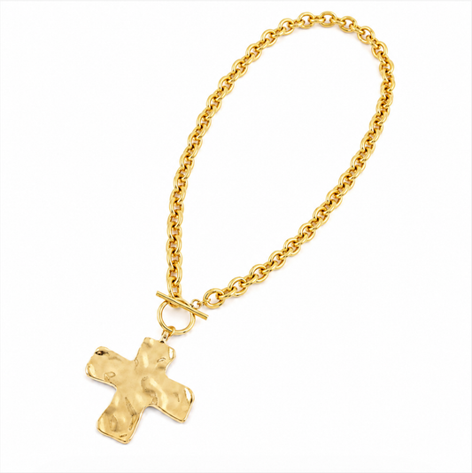 Wren Hammered Cross