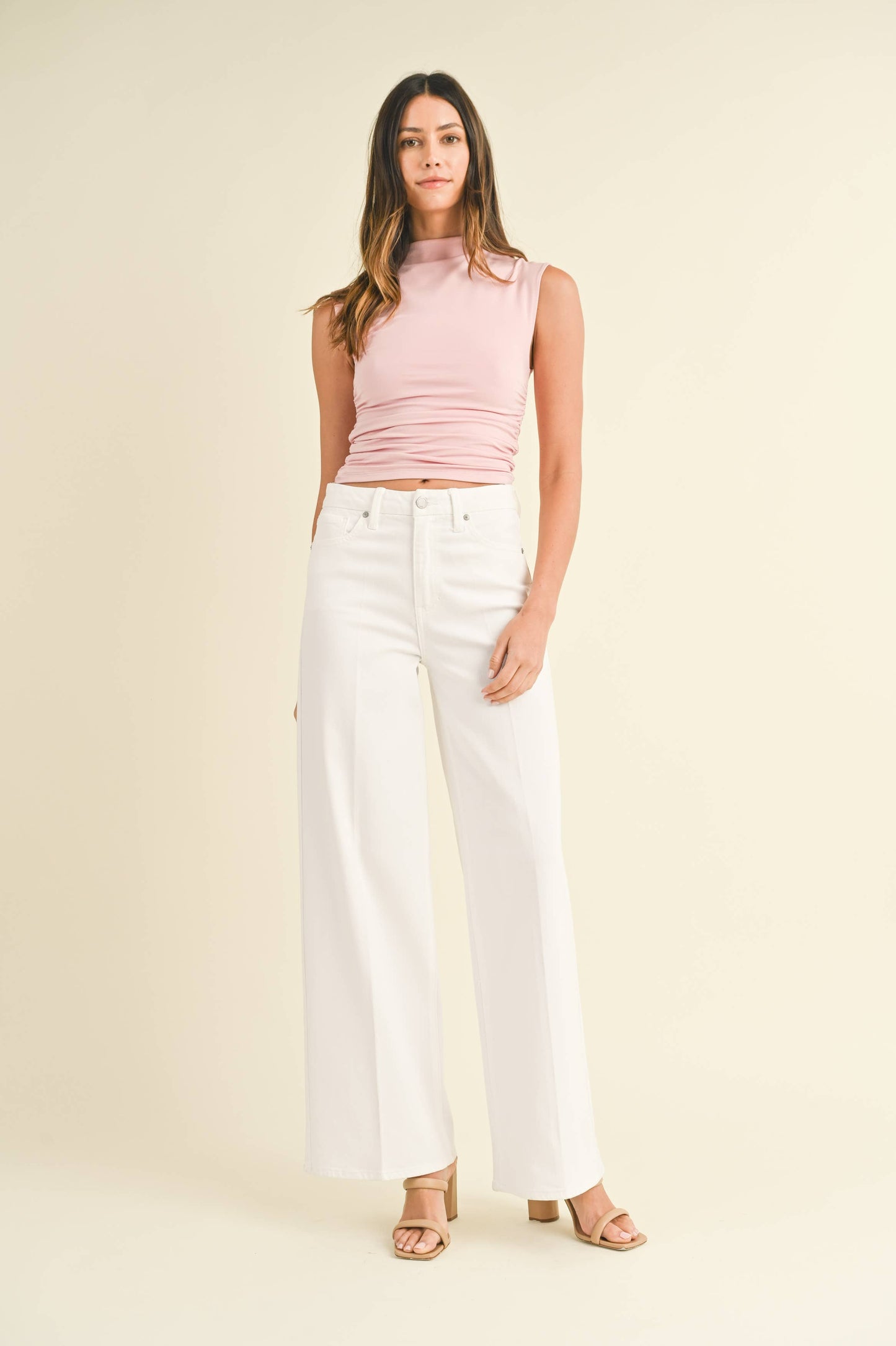 The Holly Wide Leg Palazzo Jean - Best & Co. Boutique