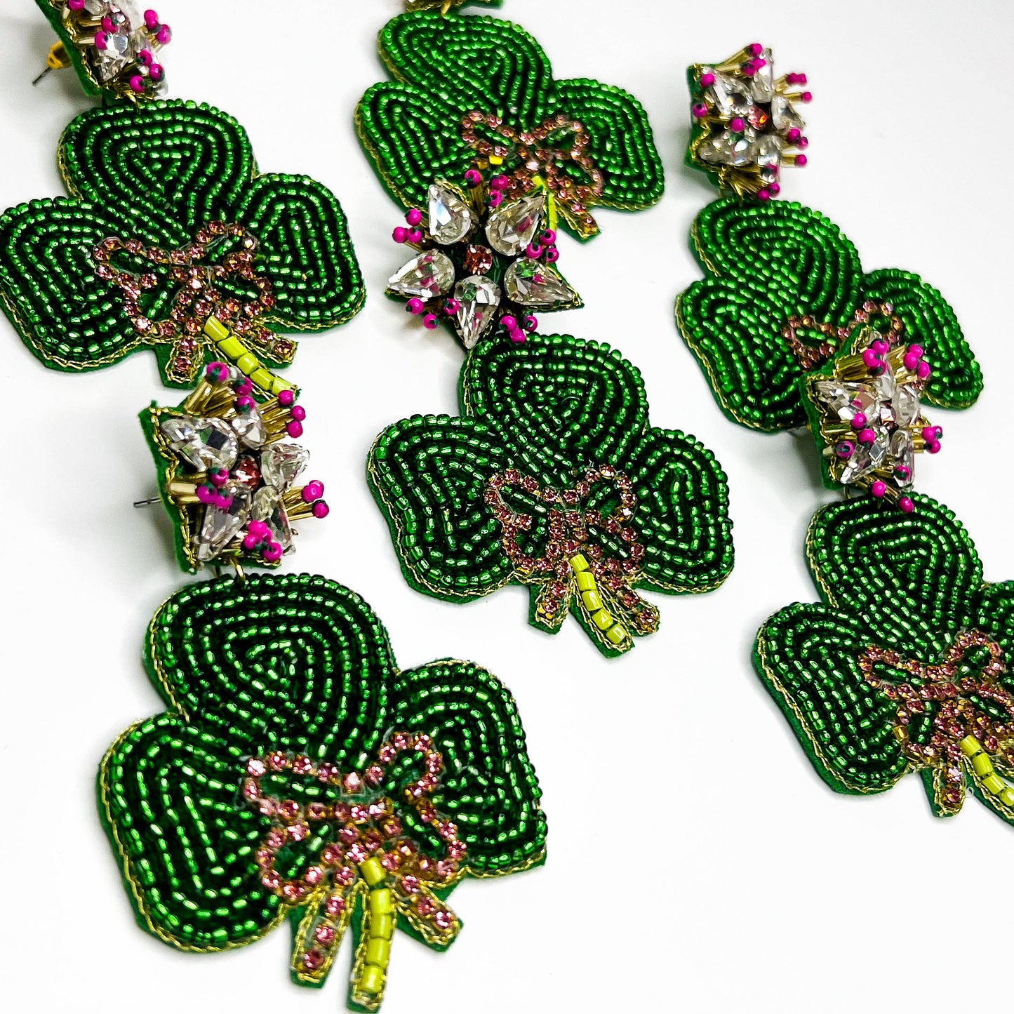 St. Pattys Shamrock Earrings - Best & Co. Boutique