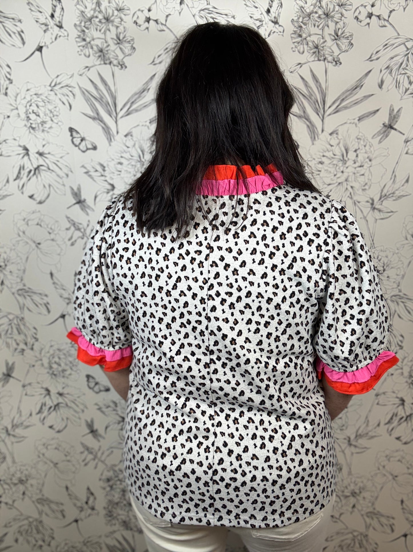 Spotted Affair Blouse - Best & Co. Boutique