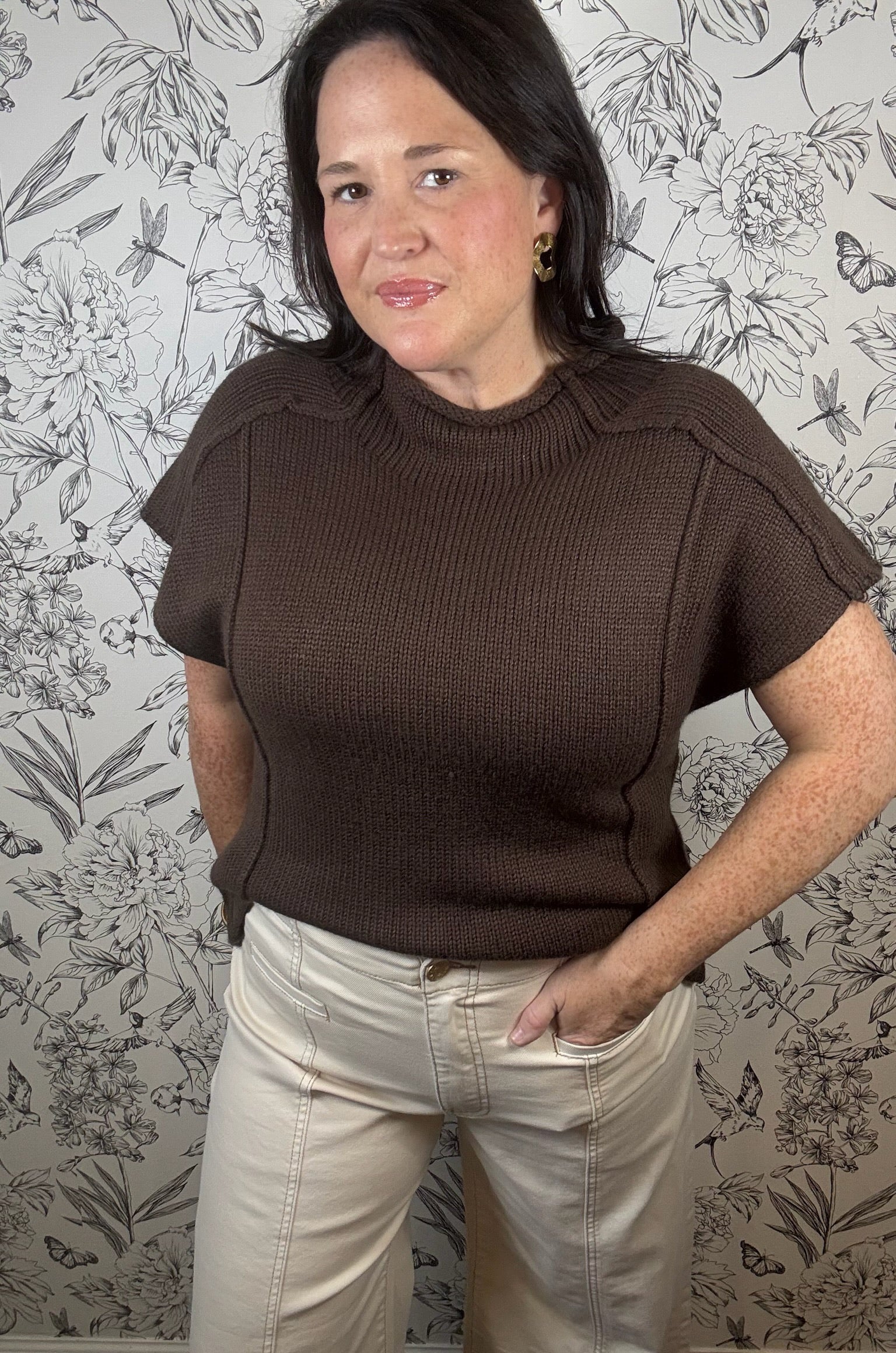 Mocha Moment Knit Top - Best & Co. Boutique