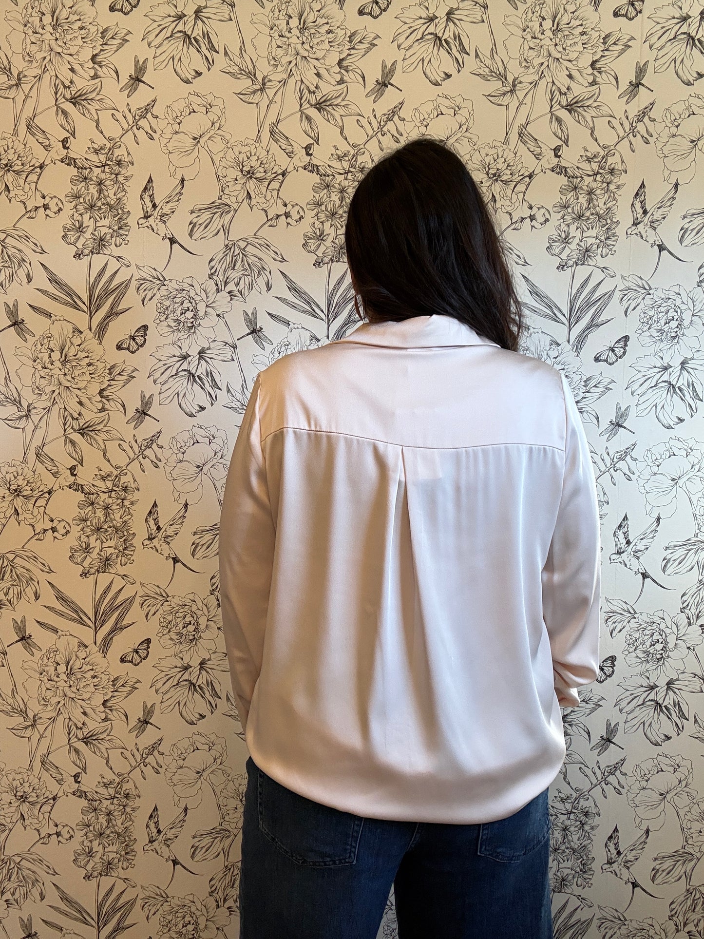 The Ivory Silky Button Down - Best & Co. Boutique