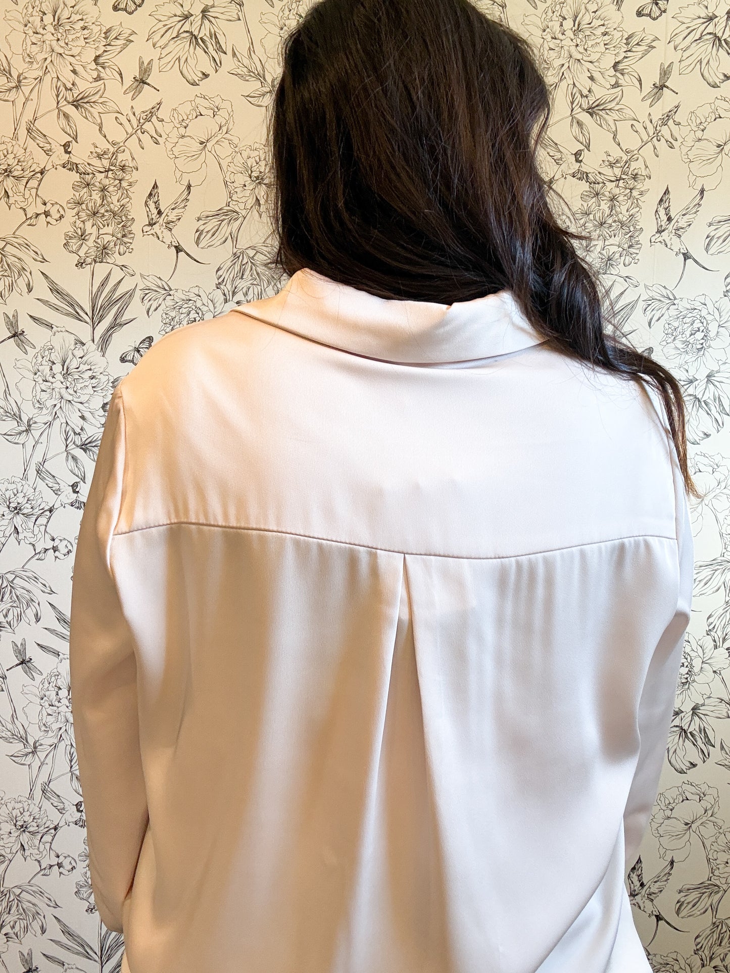 The Ivory Silky Button Down - Best & Co. Boutique