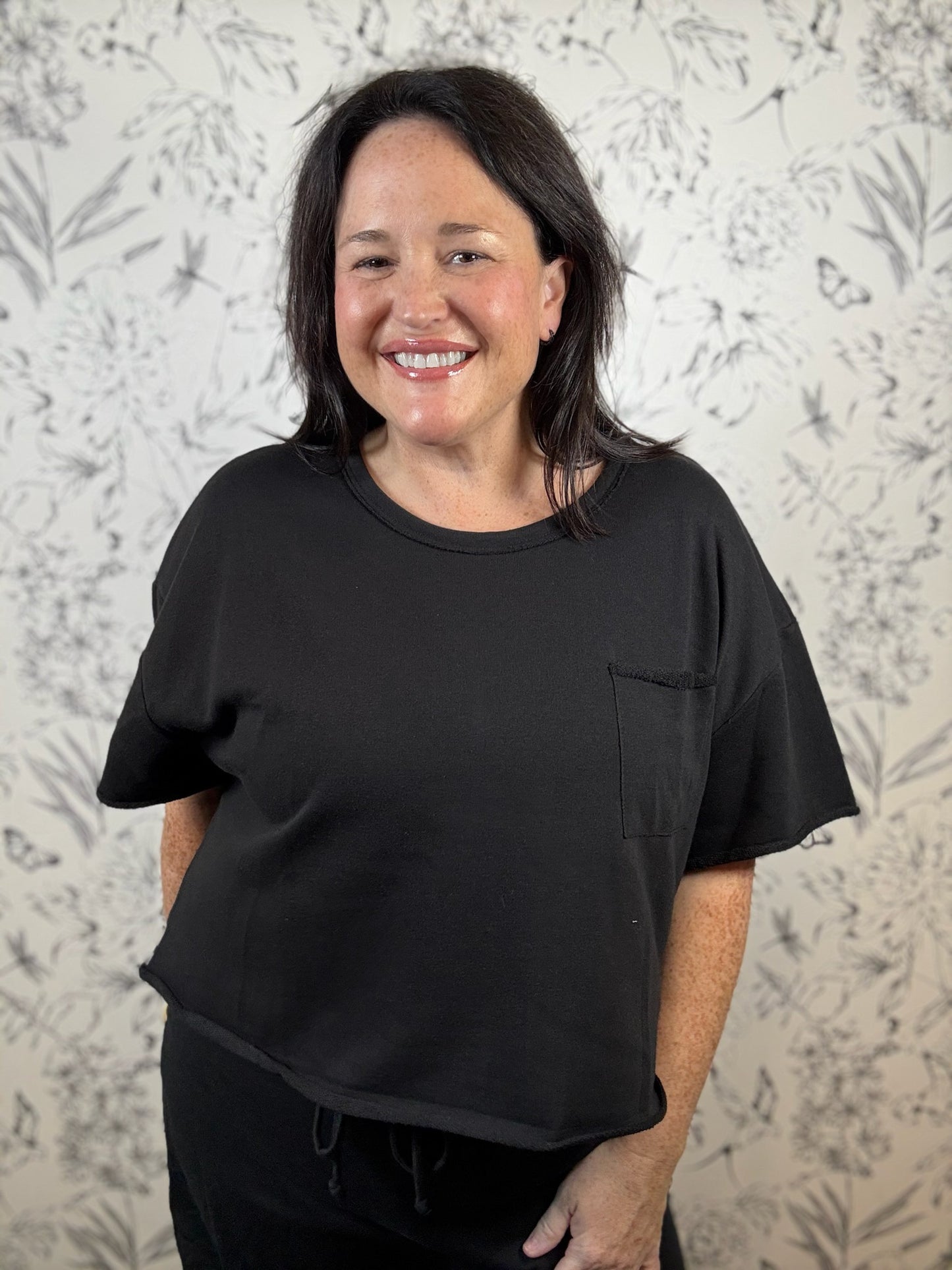 Sideline Staple Tee Black - Best & Co. Boutique