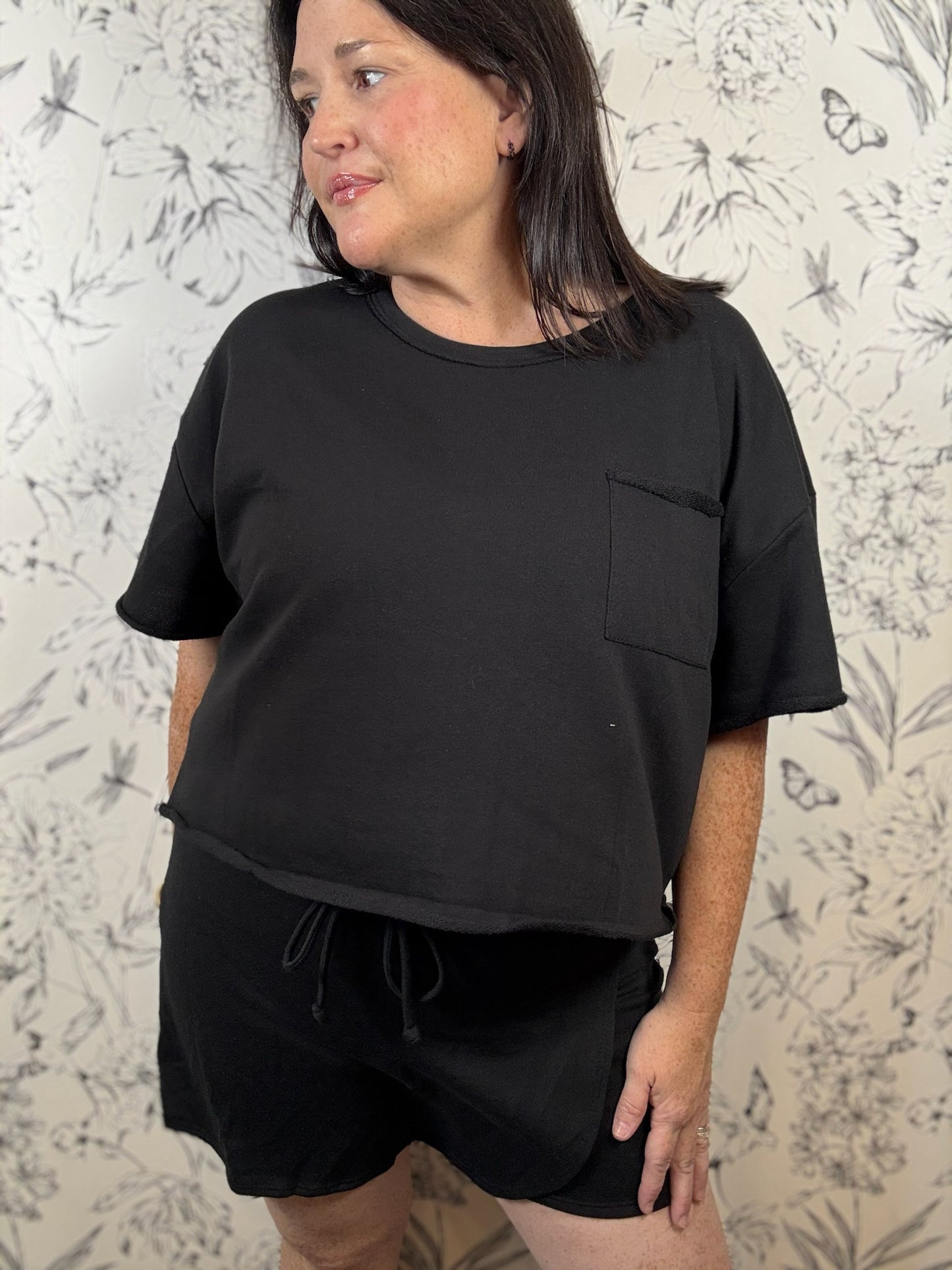 Sideline Staple Tee Black - Best & Co. Boutique
