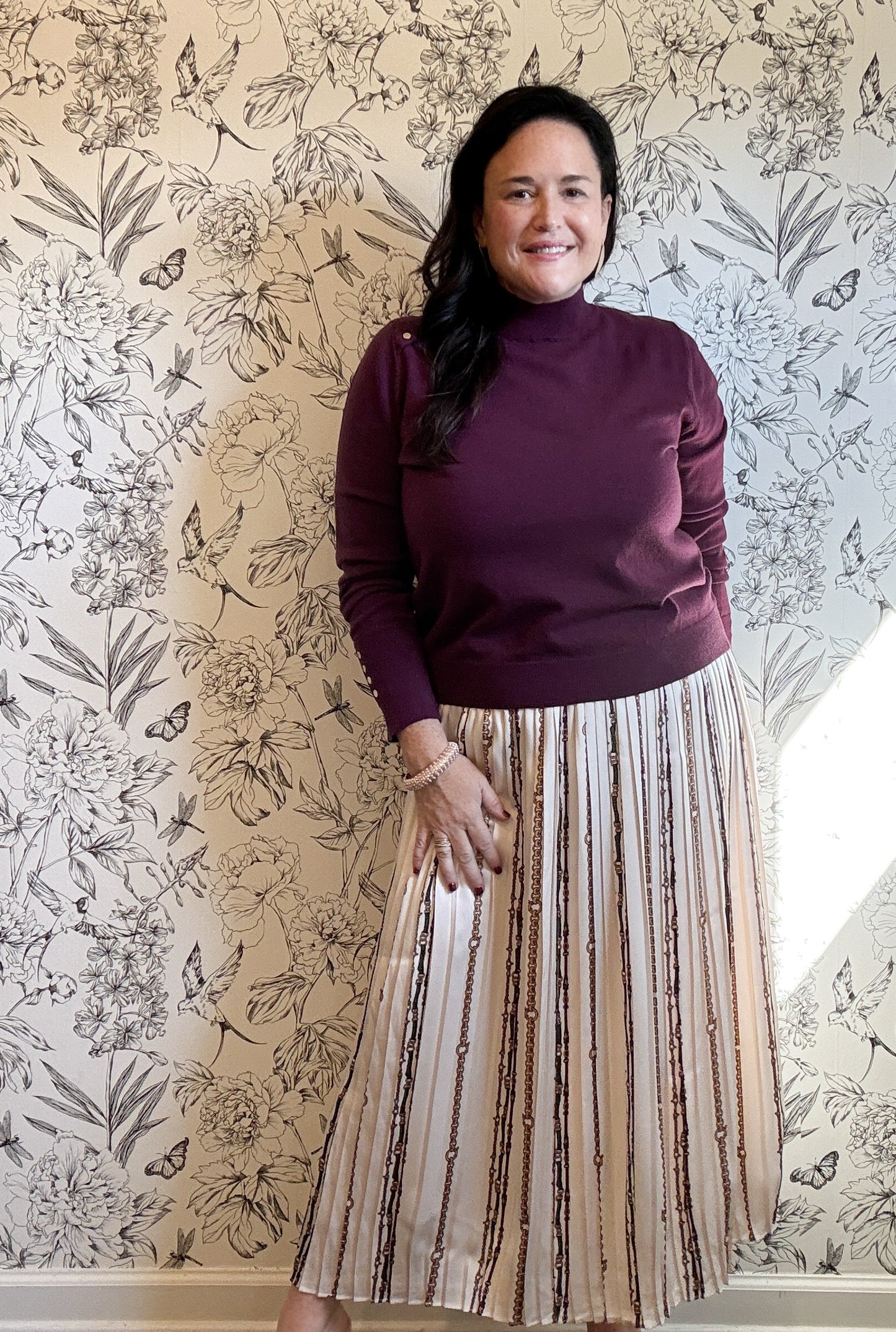 The Cora Equestrian Pleated Midi - Best & Co. Boutique