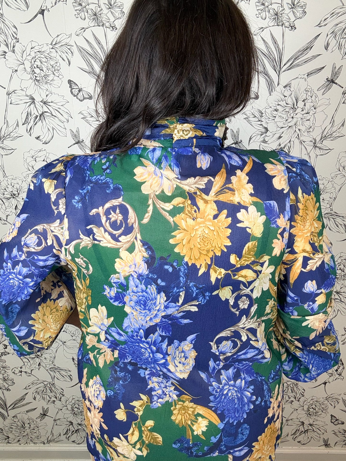 Midnight Fleur Blouse