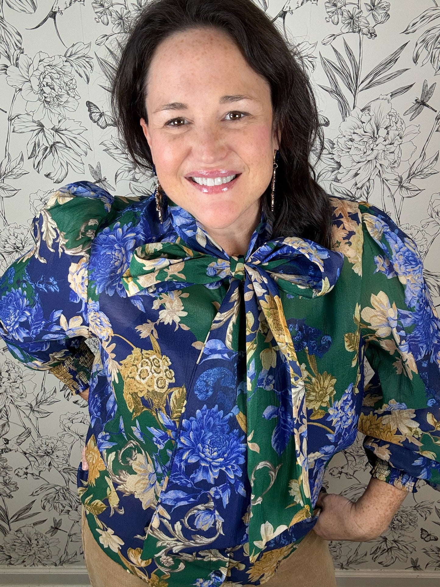 Midnight Fleur Blouse