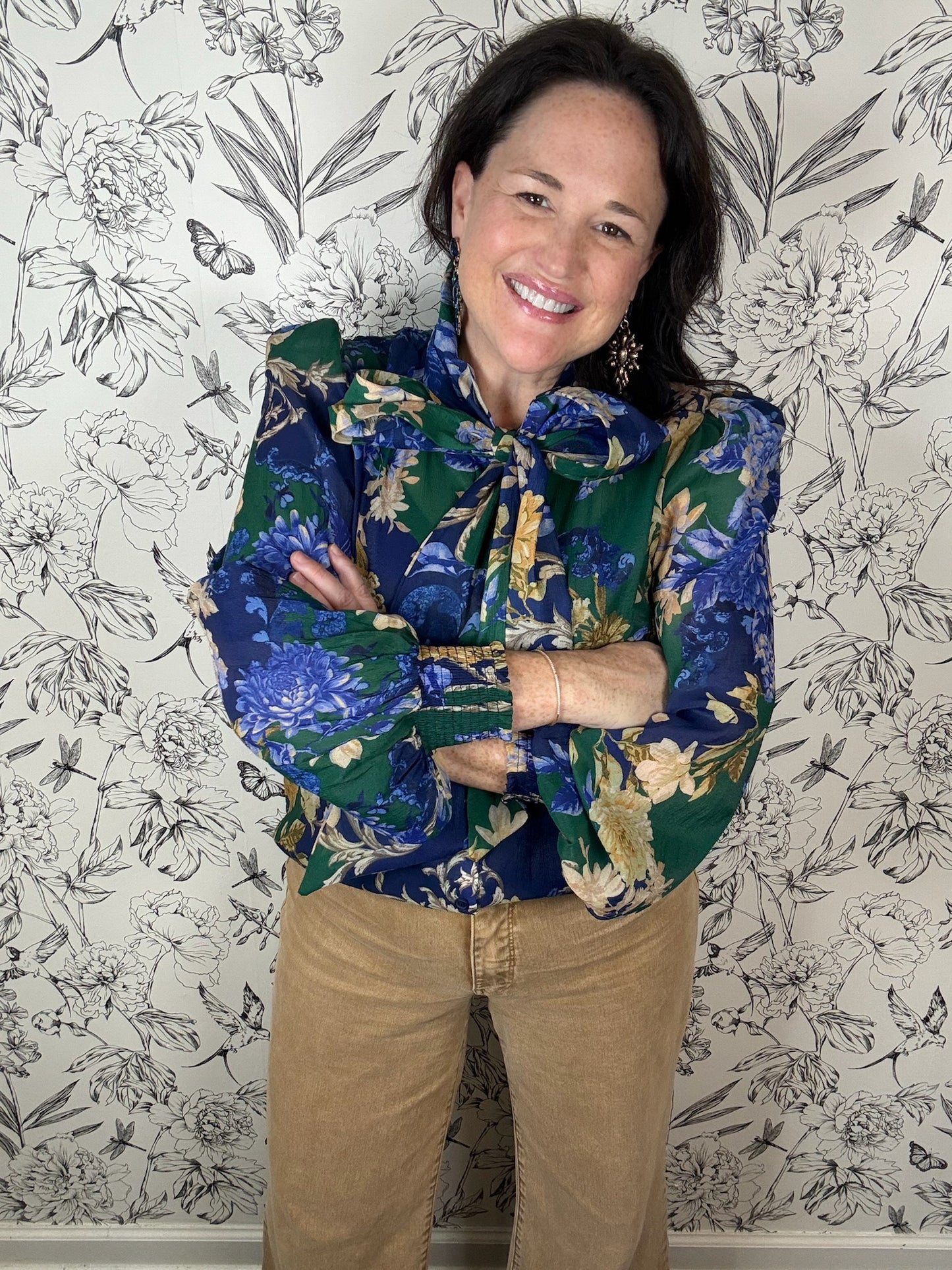 Midnight Fleur Blouse