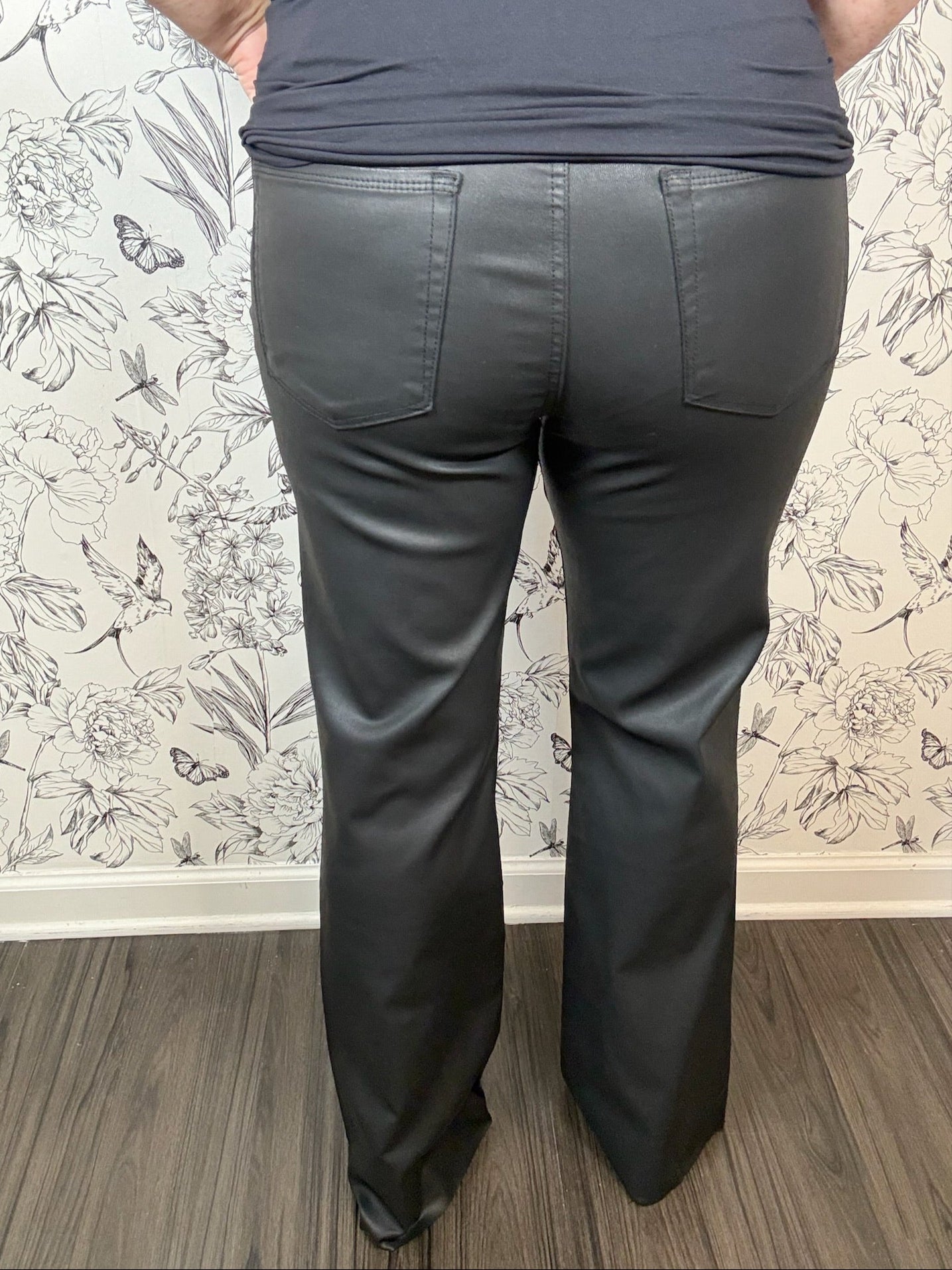 Stella Coated Black Denim
