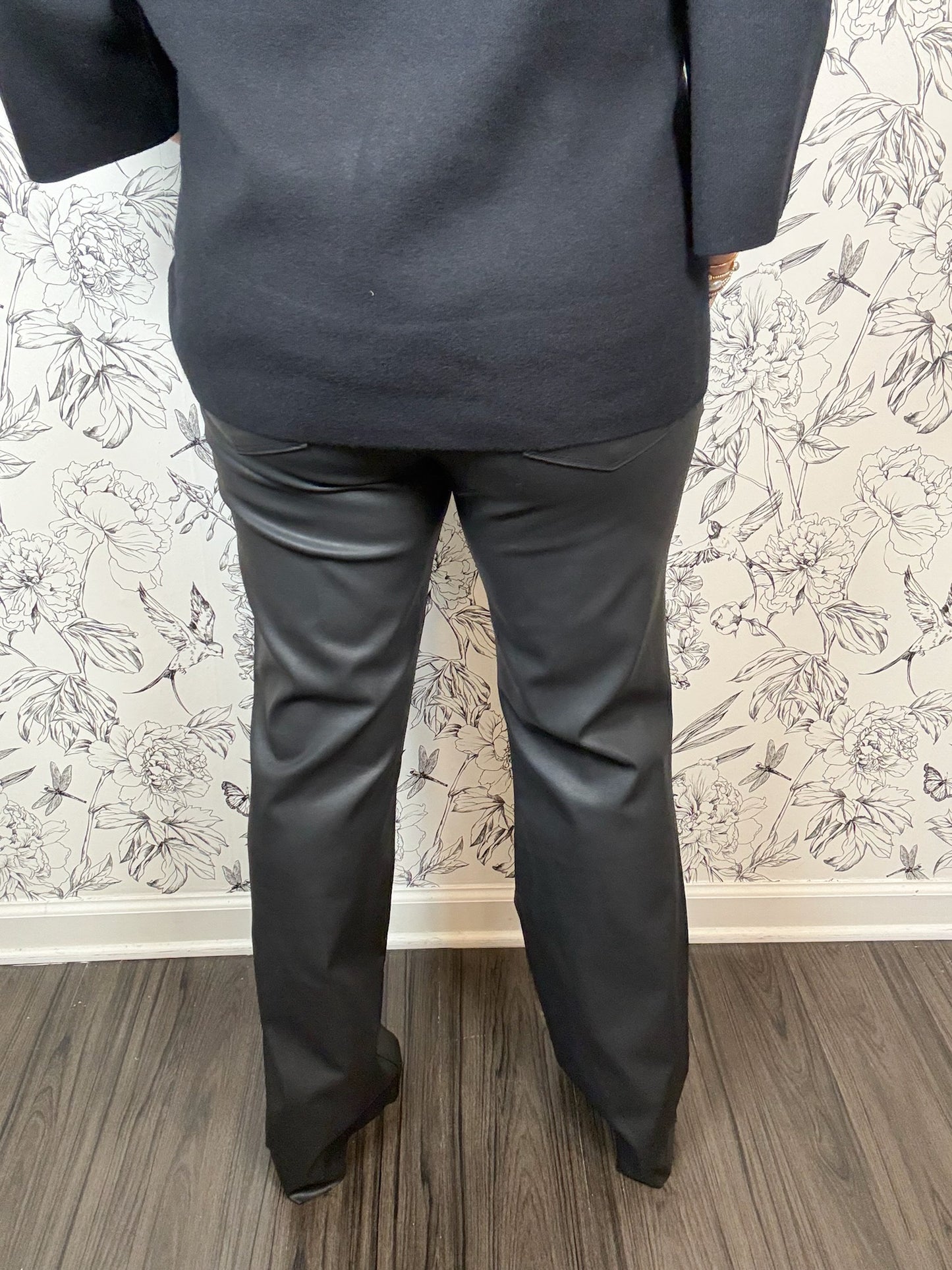 Stella Coated Black Denim