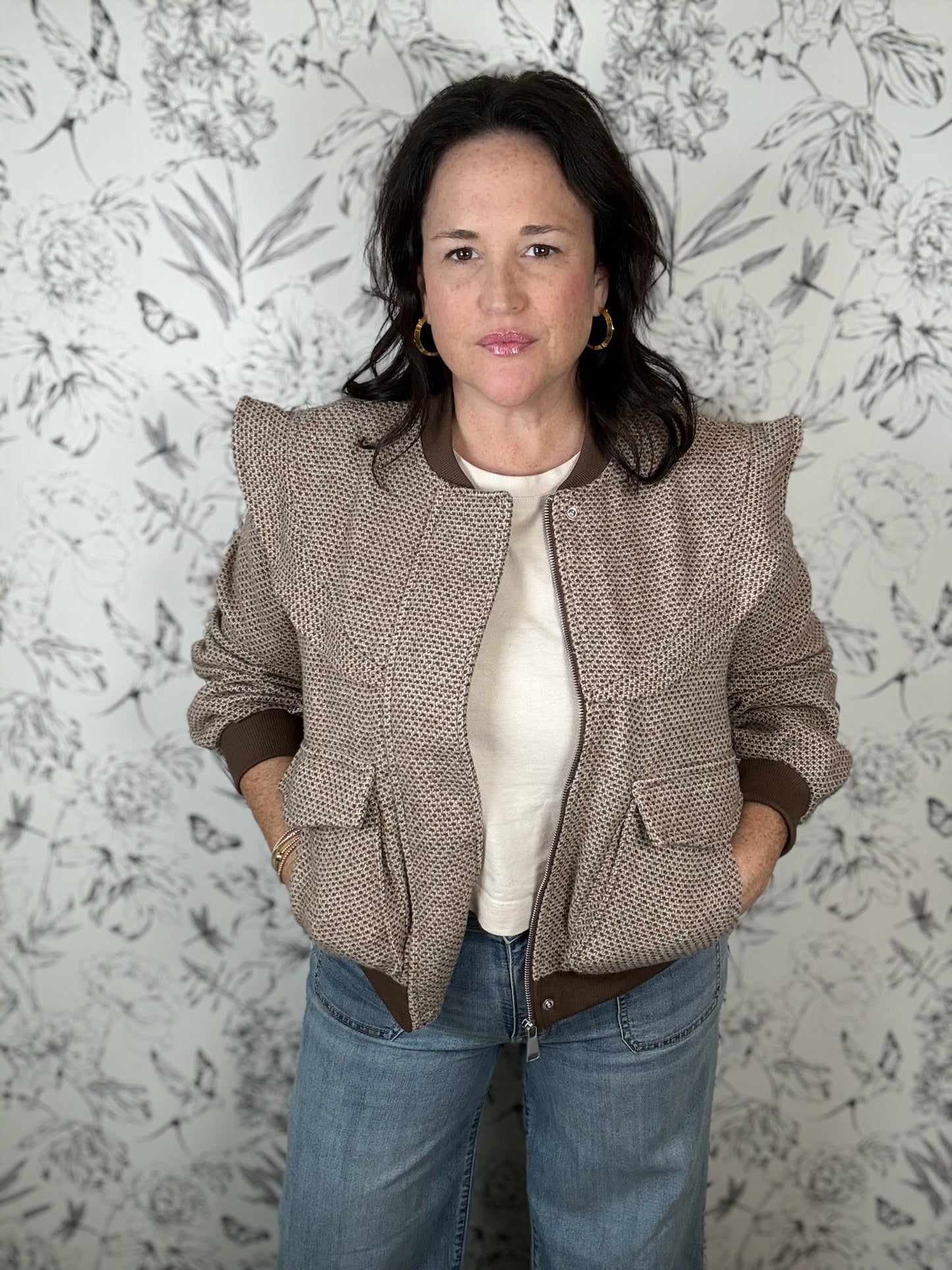 Tweed and True Bomber Jacket