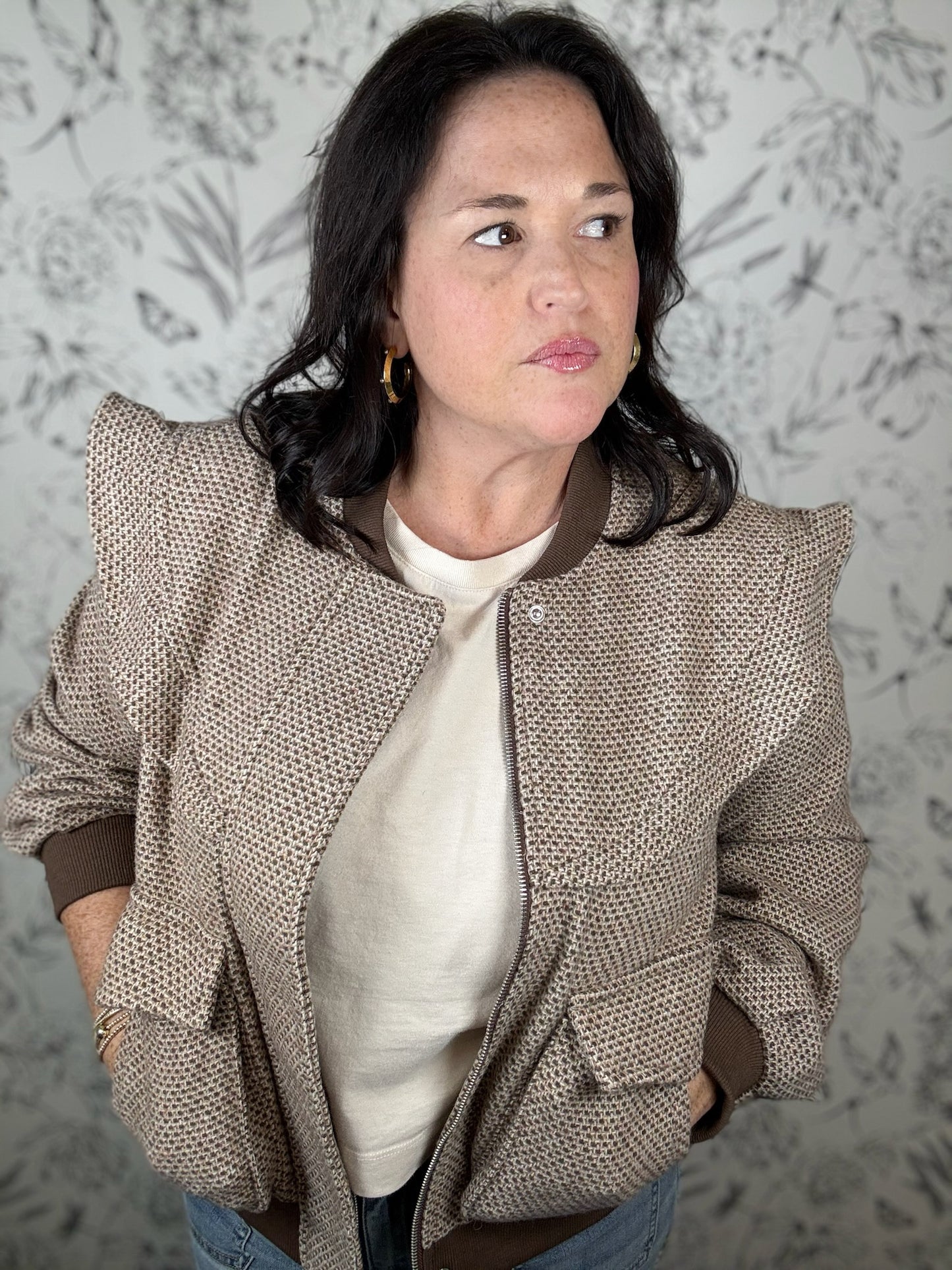 Tweed and True Bomber Jacket