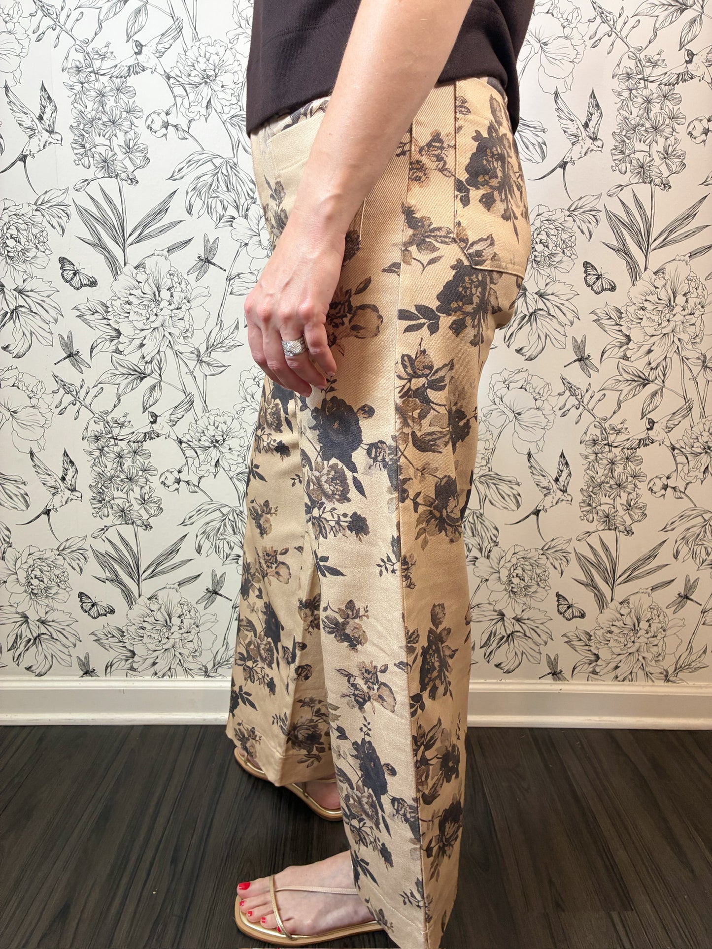 Cream Petal Trouser - Best & Co. Boutique