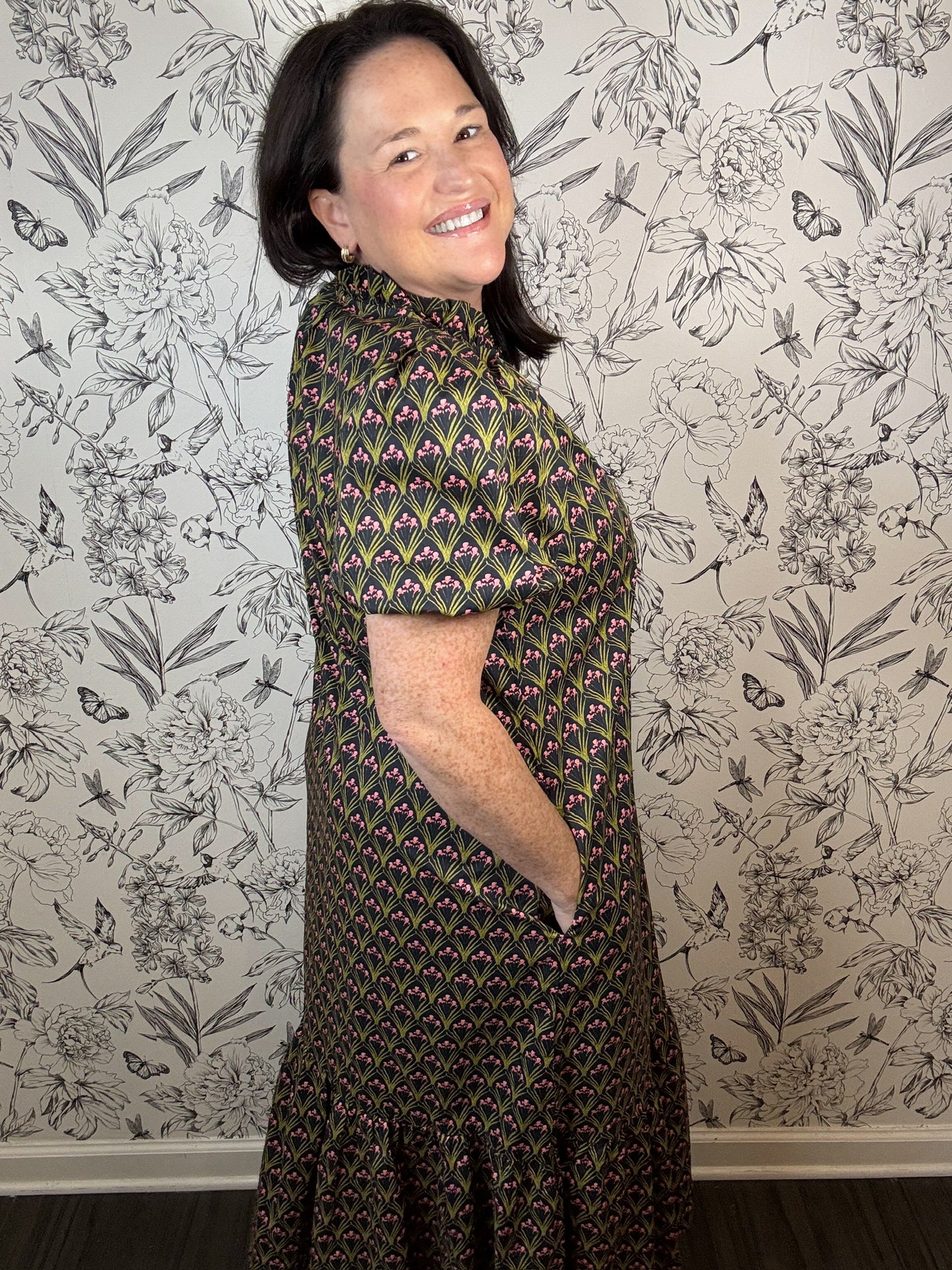 Flounce & Foliage Midi - Best & Co. Boutique