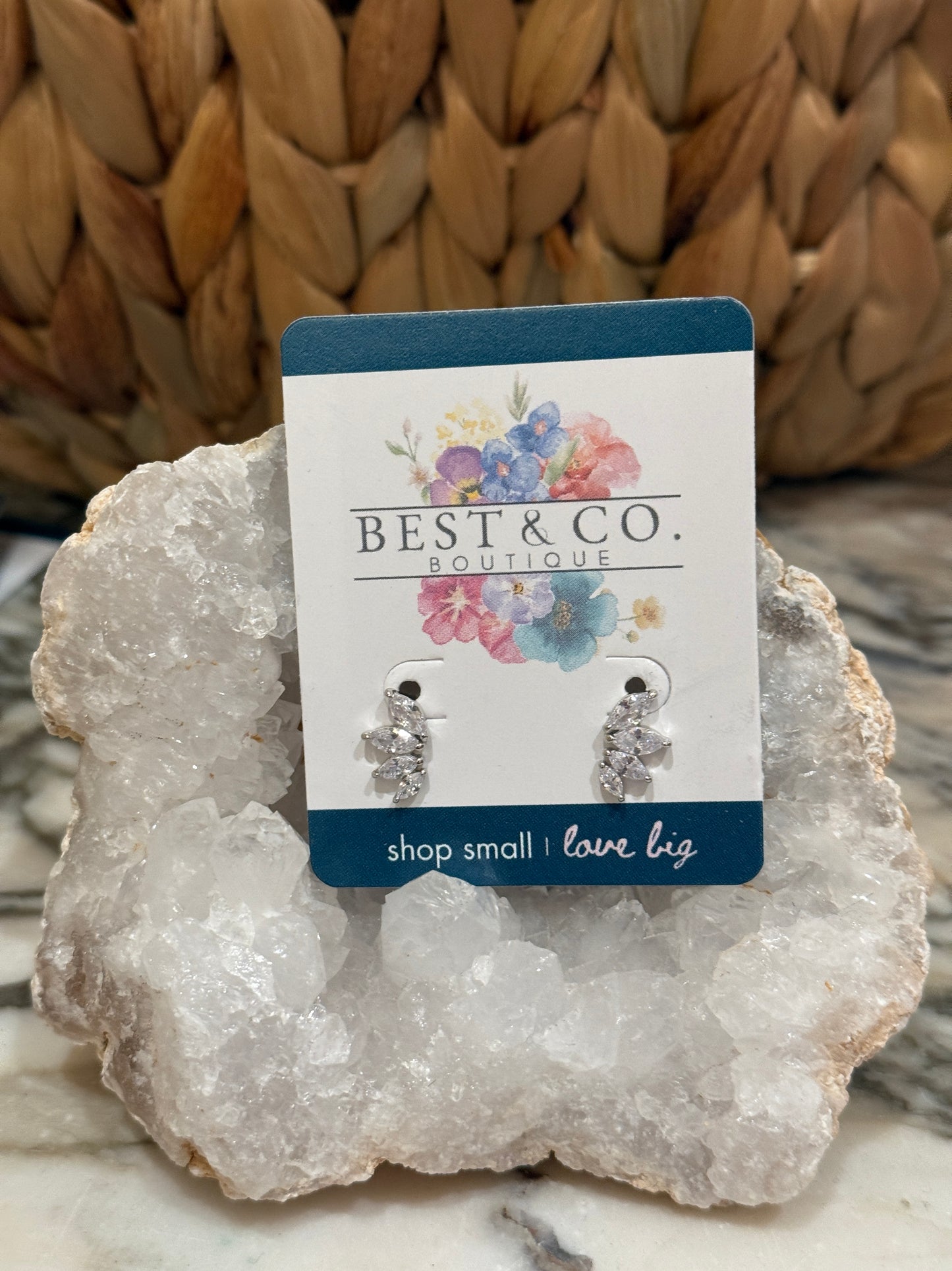 MARQUISE CUT EAR CLIMBER - Best & Co. Boutique