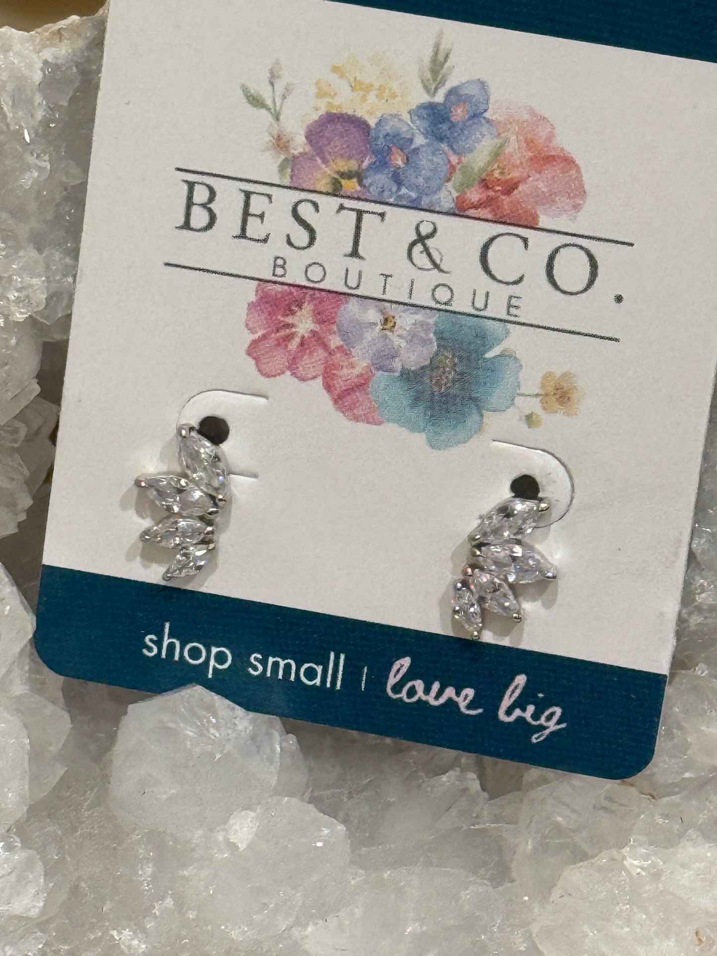 MARQUISE CUT EAR CLIMBER - Best & Co. Boutique