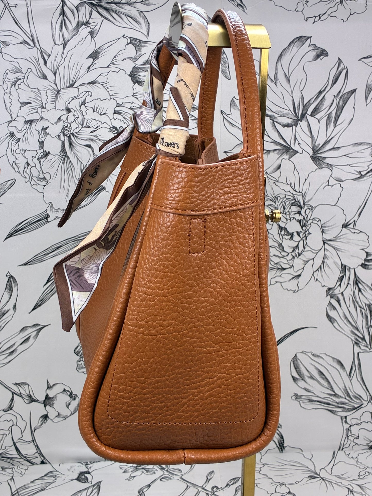 Honey Square Satchel Camel