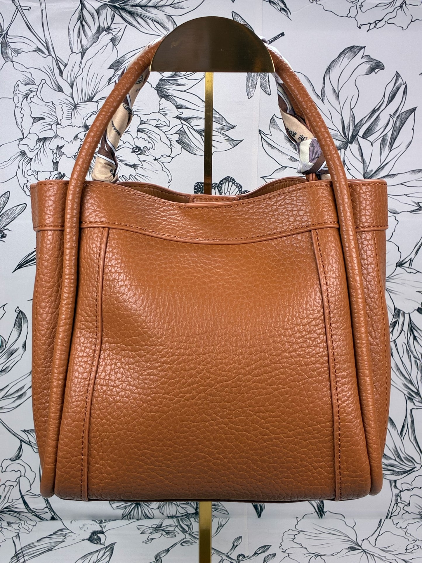 Honey Square Satchel Camel