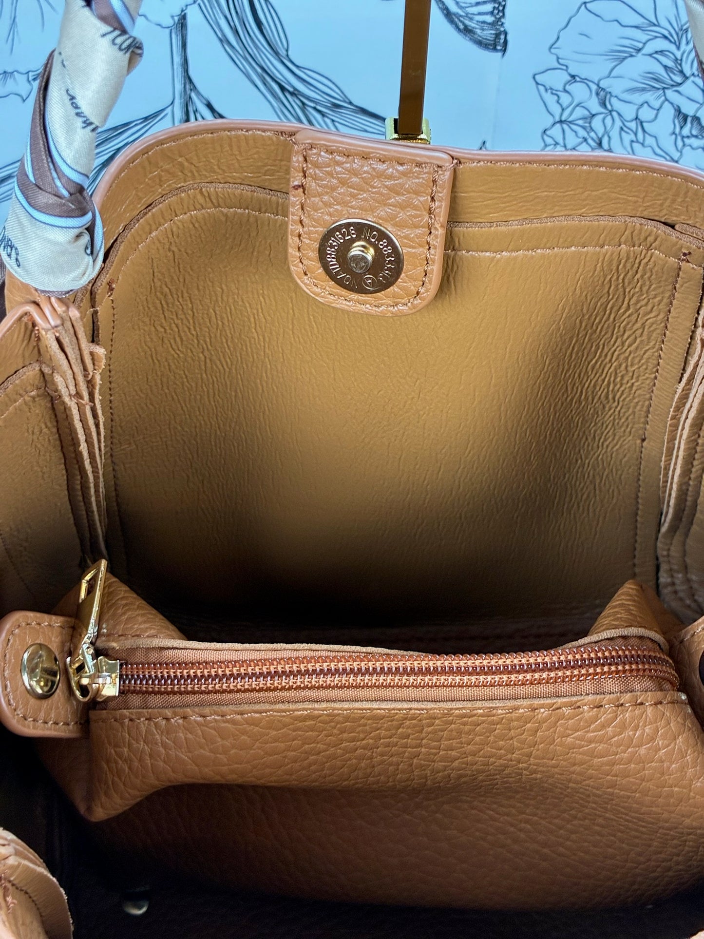 Honey Square Satchel Camel