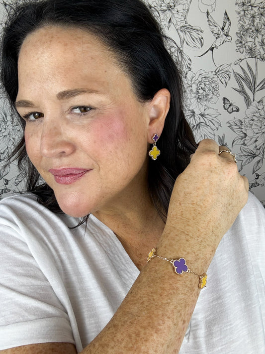 Game Day Clover Bracelet