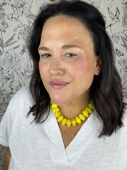 Bailey Chunky Necklace | Yellow