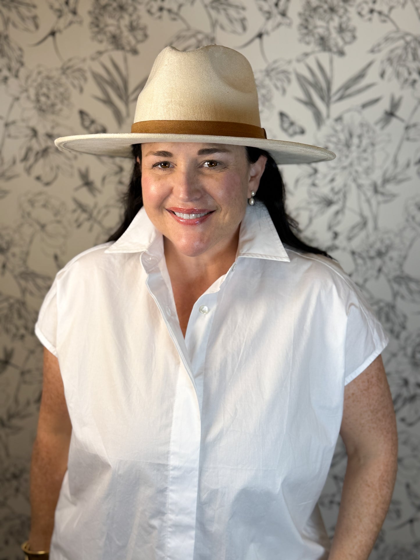 Blanche Suede Hat - Best & Co. Boutique