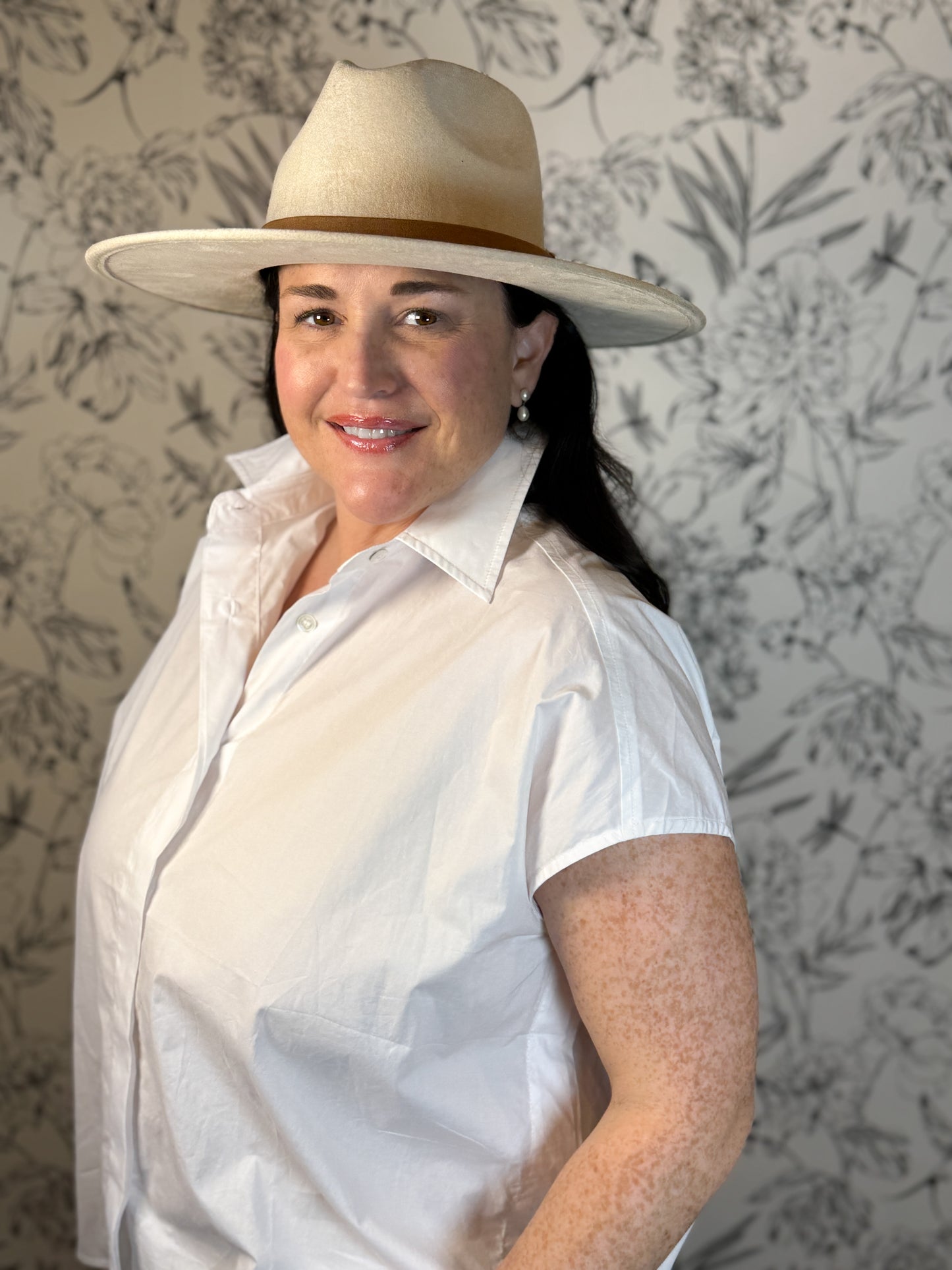 Blanche Suede Hat - Best & Co. Boutique