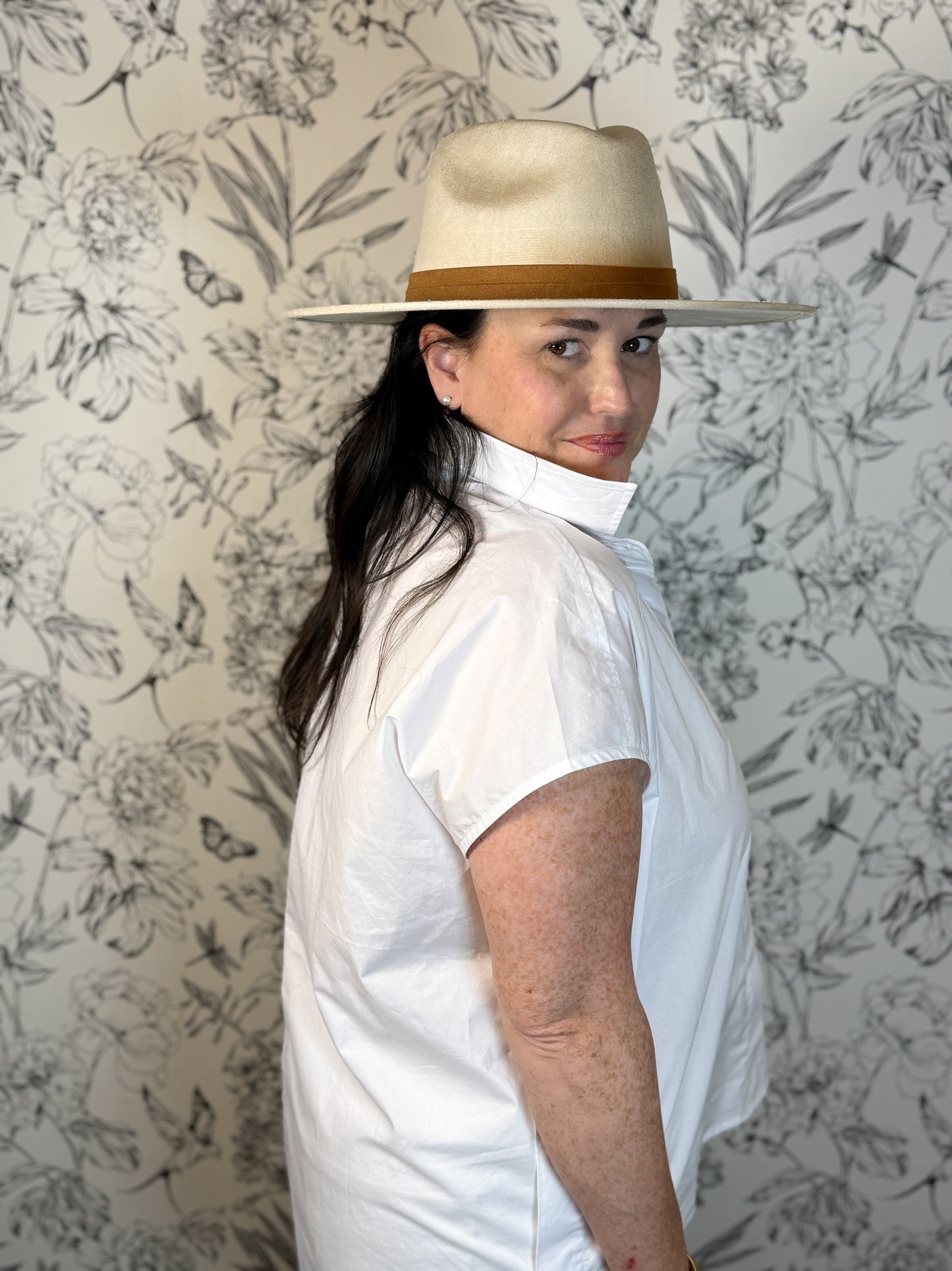 Blanche Suede Hat - Best & Co. Boutique