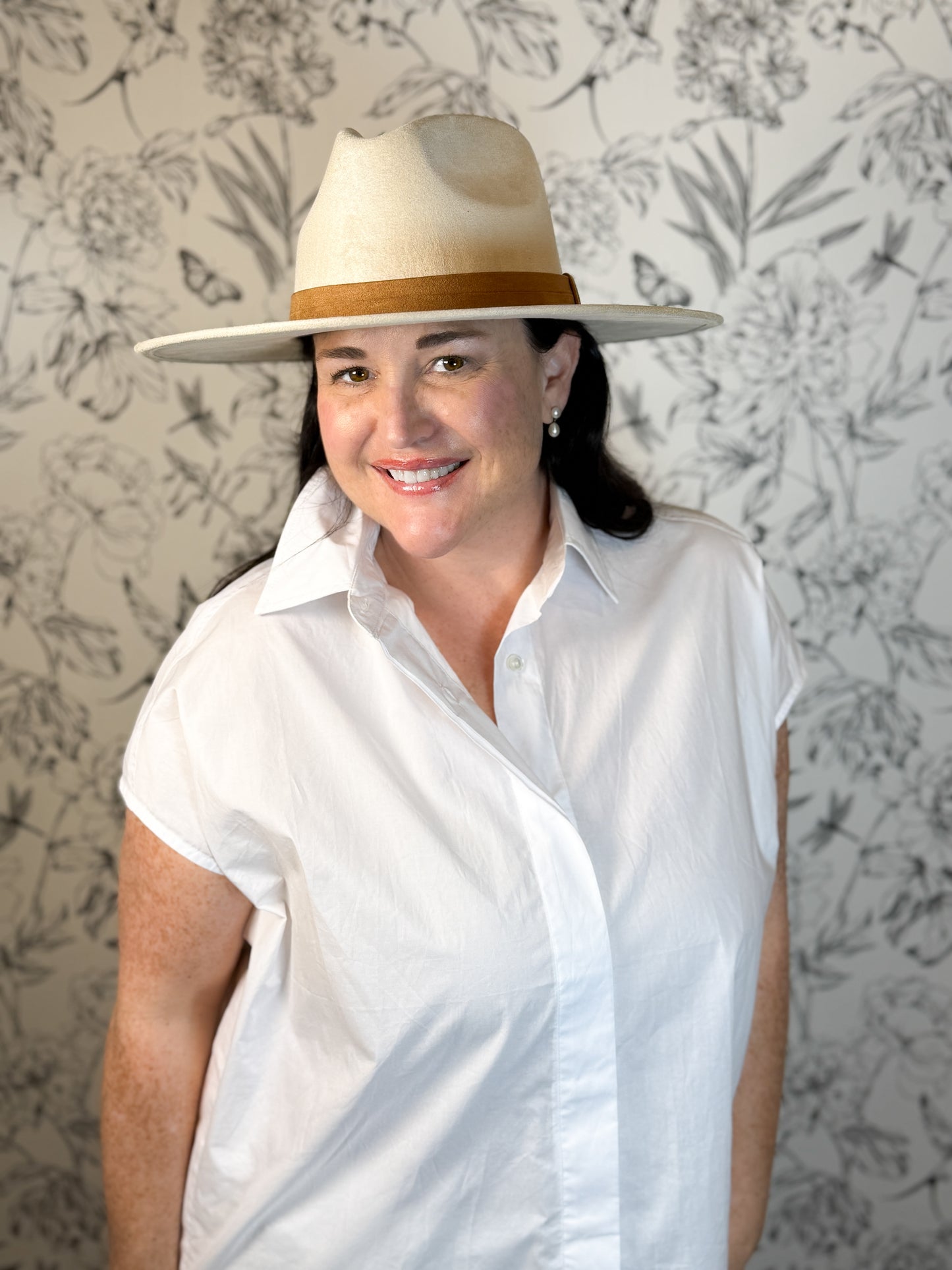 Blanche Suede Hat - Best & Co. Boutique